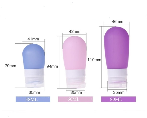 아름다움 항공 100ml 실리콘 여행 패킹 병 구체 공 모양