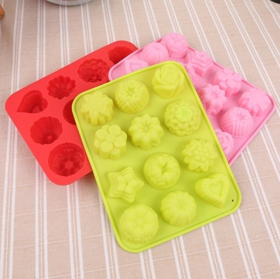 꽃 칵테일 실리콘 아이스 큐브는 87g 경량 장식을 주조합니다