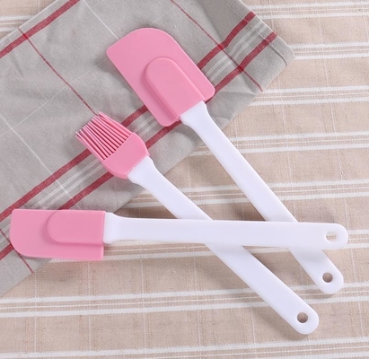 단단한 플라스틱 방열 주걱 솔, 주걱 분홍색 색깔을 요리하는 실리콘