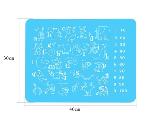 제품, 유아를 위한 아이 실리콘 Placemat가 동물성 인쇄 실리콘에 의하여 농담을 합니다