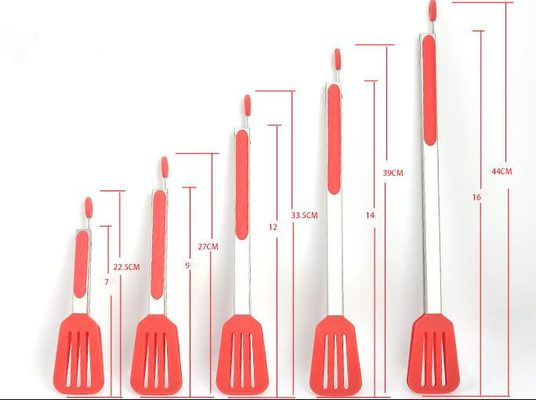 배열된 선반공 실리콘 부엌 품목 주문 로고 인쇄할 수 있는 주걱 집게
